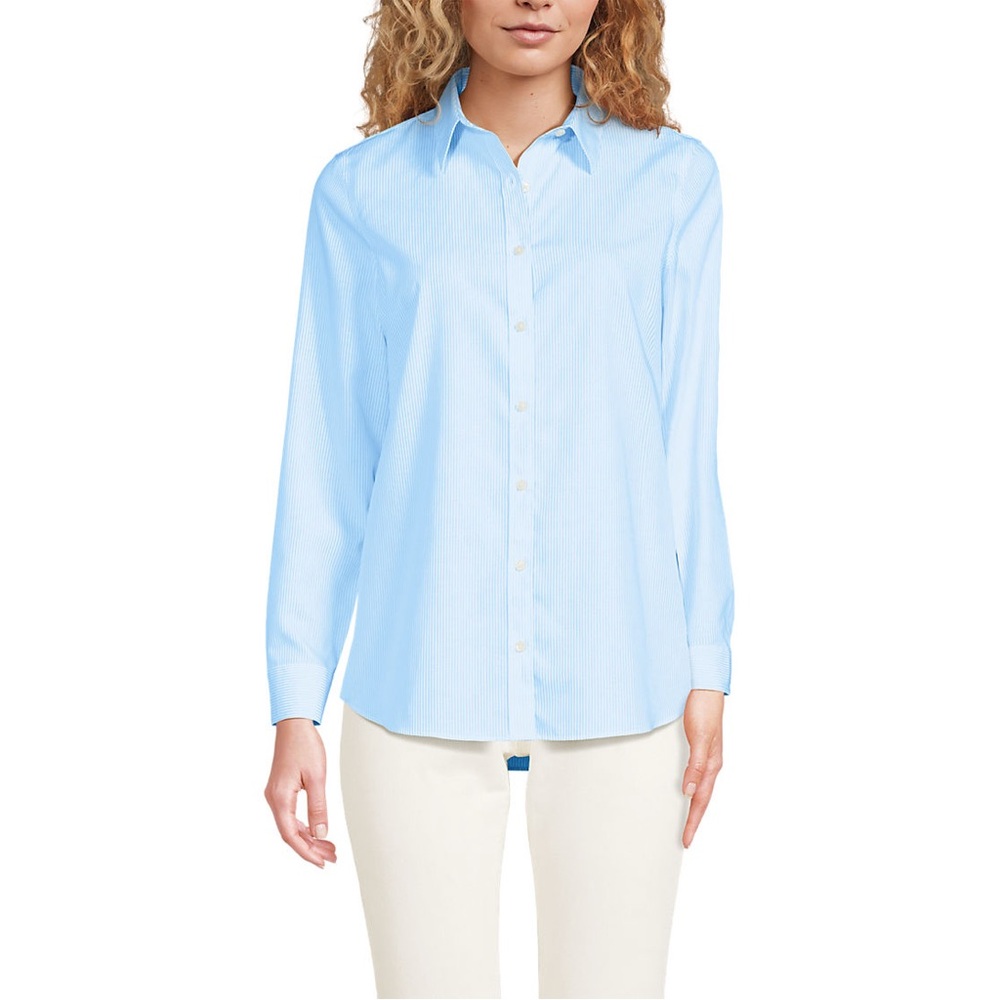 Women's No Iron Button Front Shirt